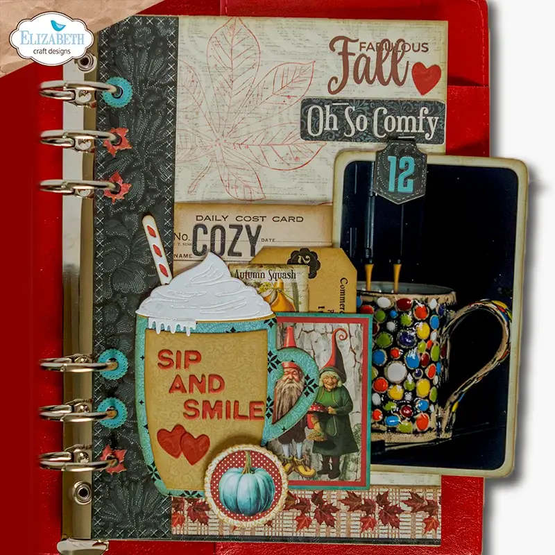 ELIZABETH CRAFT DESIGNS ELIZABETH CRAFT DESIGNS EVERYDAY MEMORIES COMFY COZY COZY SEASON & REINFORCEMENT STRIP DIE SET