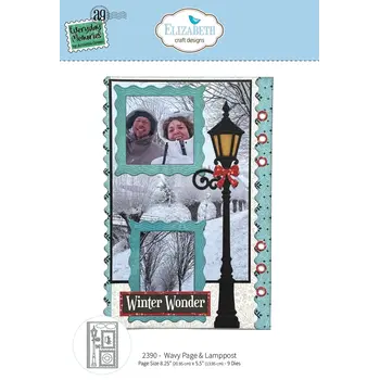 ELIZABETH CRAFT DESIGNS ELIZABETH CRAFT DESIGNS EVERYDAY MEMORIES COMFY COZY WAVY PAGE & LAMPPOST DIE SET
