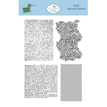 ELIZABETH CRAFT DESIGNS ELIZABETH CRAFT DESIGNS EVERYDAY MEMORIES COMFY COZY SEASONAL TEXTURES CLEAR STAMP SET