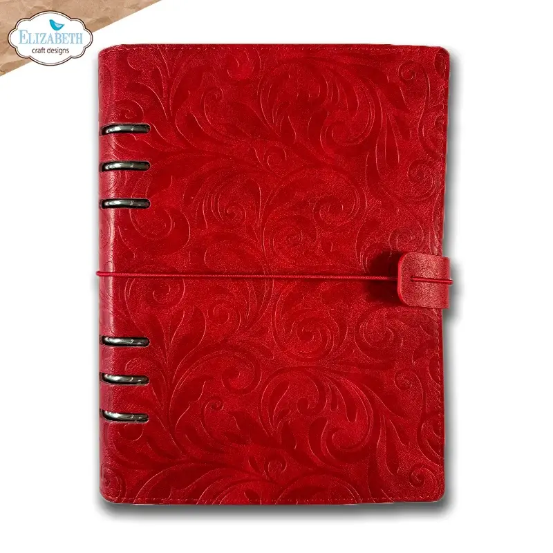 ELIZABETH CRAFT DESIGNS ELIZABETH CRAFT DESIGNS EVERYDAY MEMORIES MEMORY BINDER FESTIVE RED EMBOSSED