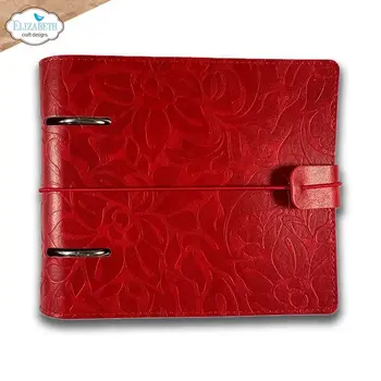 ELIZABETH CRAFT DESIGNS ELIZABETH CRAFT DESIGNS EVERYDAY MEMORIES MEMORY BINDER SQUARE PAGE FESTIVE RED EMBOSSED