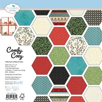 ELIZABETH CRAFT DESIGNS ELIZABETH CRAFT DESIGNS EVERYDAY MEMORIES COMFY COZY 12x12 PATTERENED PAPER PACK