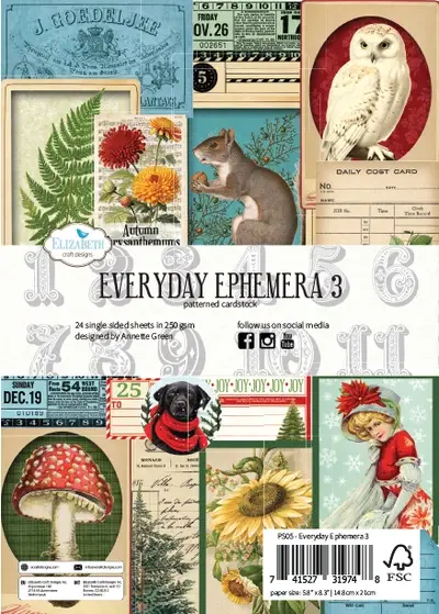 ELIZABETH CRAFT DESIGNS ELIZABETH CRAFT DESIGNS EVERYDAY MEMORIES COMFY COZY EVERYDAY EPHEMERA 3