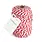 VIVANT LUREX RED AND WHITE COTTON TWINE 50m