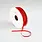 VIVANT TEXTURE RED NARROW RIBBON 1. YARD
