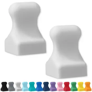 GLASSBOARD STUDIO GLASSBOARD STUDIO SNOW WHITE MINIPAWN MAGNETS 2/PK