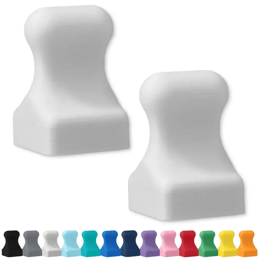 GLASSBOARD STUDIO GLASSBOARD STUDIO SNOW WHITE MINIPAWN MAGNETS 2/PK
