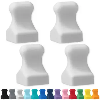 GLASSBOARD STUDIO GLASSBOARD STUDIO SNOW WHITE MINIPAWN MAGNETS 4/PK