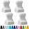 GLASSBOARD STUDIO GLASSBOARD STUDIO SNOW WHITE MINIPAWN MAGNETS 4/PK