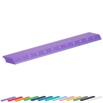 GLASSBOARD STUDIO GLASSBOARD STUDIO PERIWINKLE PURPLE MEGAMAG RULERS 12 INCHES