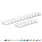 GLASSBOARD STUDIO GLASSBOARD STUDIO SNOW WHITE MEGAMAG RULERS 6 + 12 INCHES