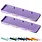 GLASSBOARD STUDIO GLASSBOARD STUDIO PERIWINKLE PURPLE MAGINK QUAD TRAYS 2/PK