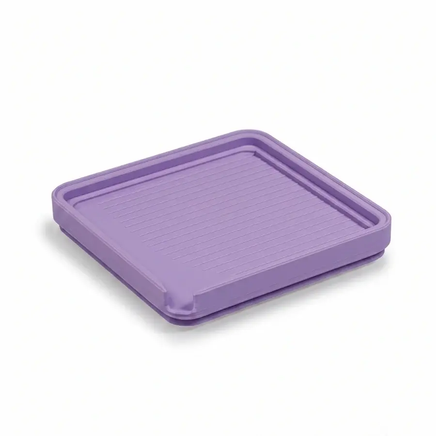 GLASSBOARD STUDIO GLASSBOARD STUDIO PERIWINKLE PURPLE MAGINK SQUARE TRAYS 2/PK