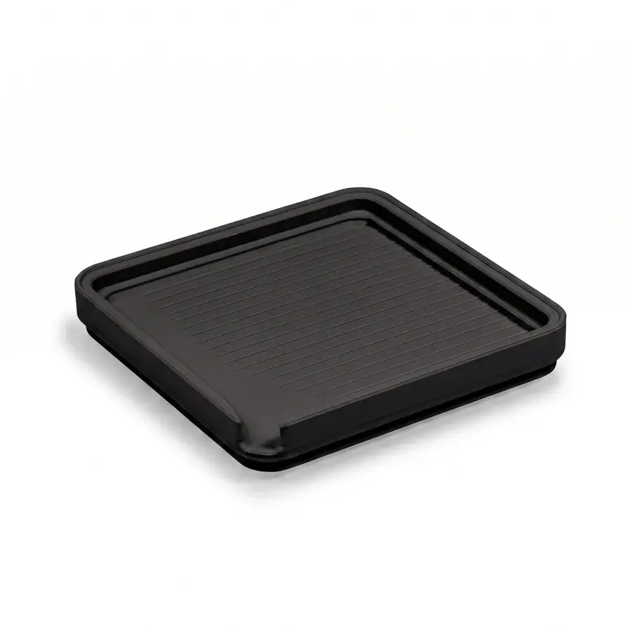 GLASSBOARD STUDIO GLASSBOARD STUDIO JET BLACK MAGINK SQUARE TRAYS 2/PK
