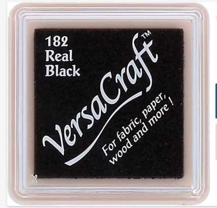 TSUKINEKO VERSACRAFT REAL BLACK MINI INK PAD