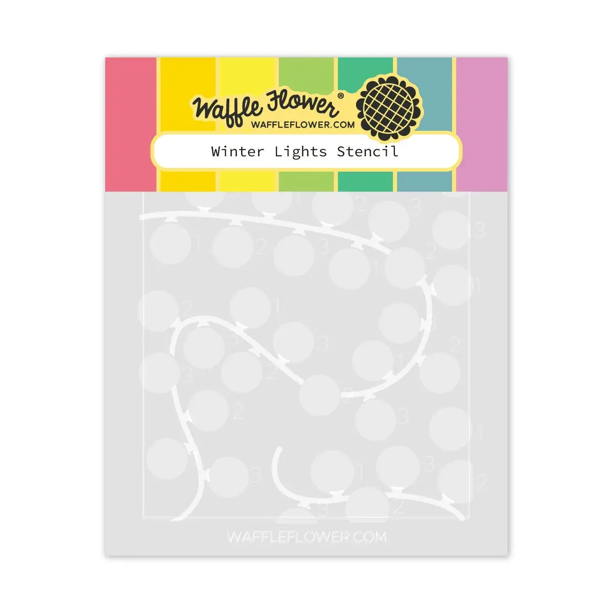 WAFFLE FLOWER WAFFLE FLOWER WINTER LIGHTS STENCIL SET
