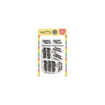 WAFFLE FLOWER WAFFLE FLOWER SHEET MUSIC DETAILS CLEAR STAMP SET