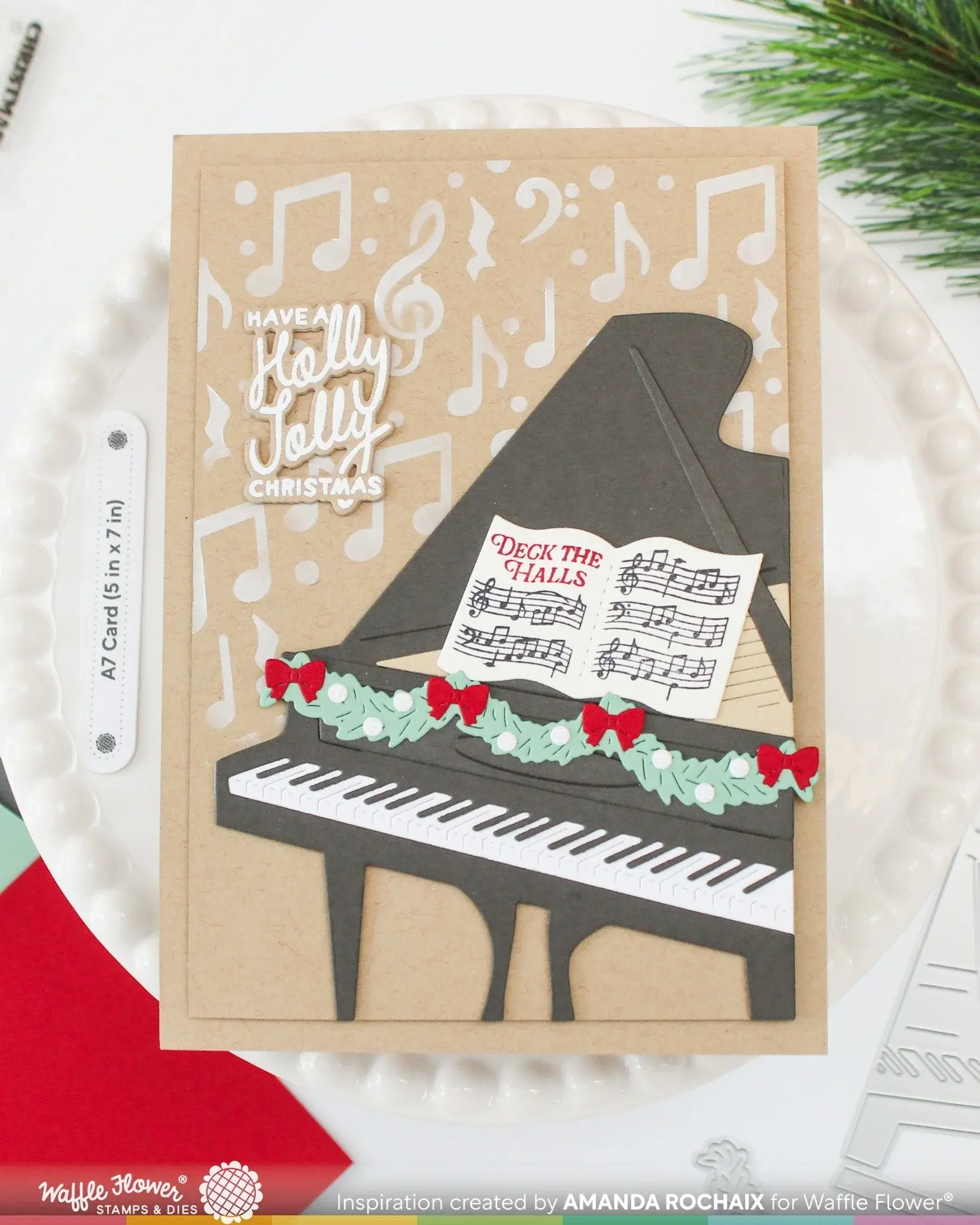 WAFFLE FLOWER WAFFLE FLOWER SHEET MUSIC DETAILS CLEAR STAMP SET