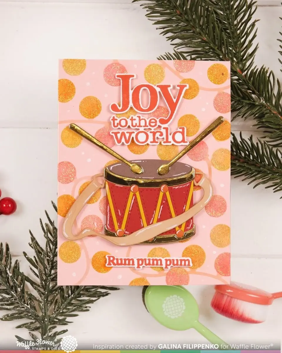 WAFFLE FLOWER WAFFLE FLOWER HAPPY DRUM DIE SET