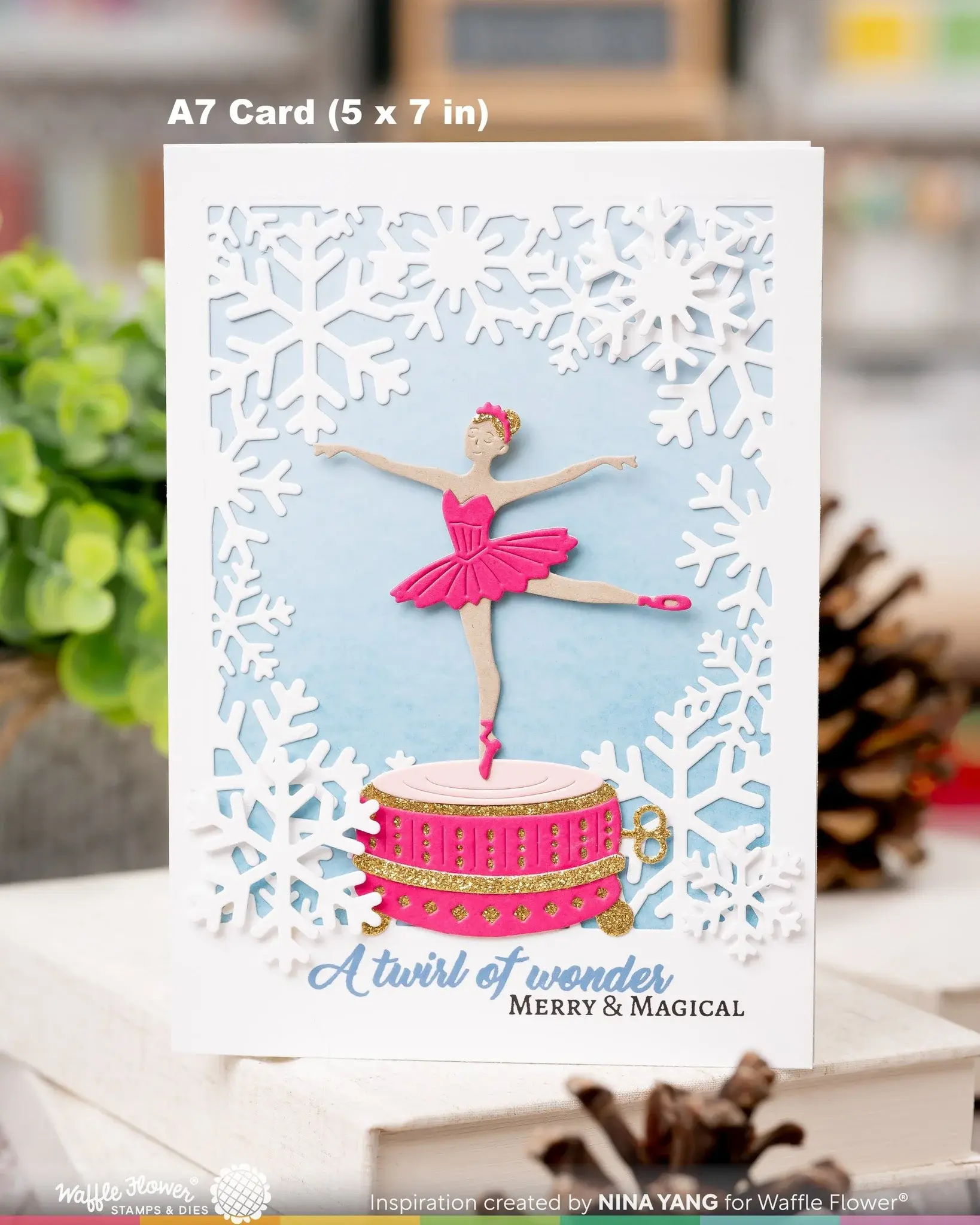WAFFLE FLOWER WAFFLE FLOWER BALLERINA MUSIC BOX DIE SET