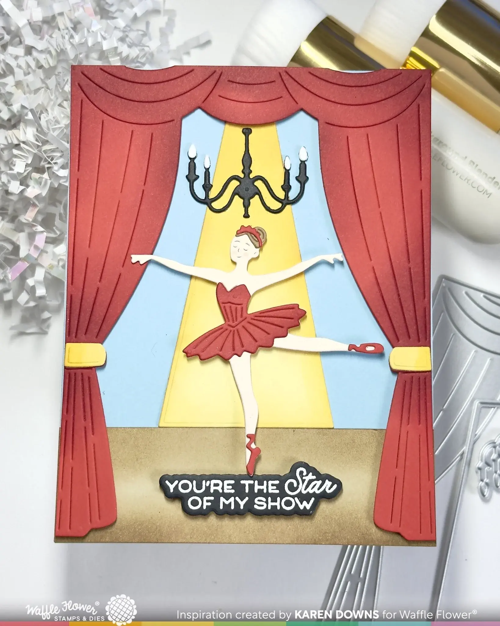 WAFFLE FLOWER WAFFLE FLOWER BALLERINA MUSIC BOX DIE SET