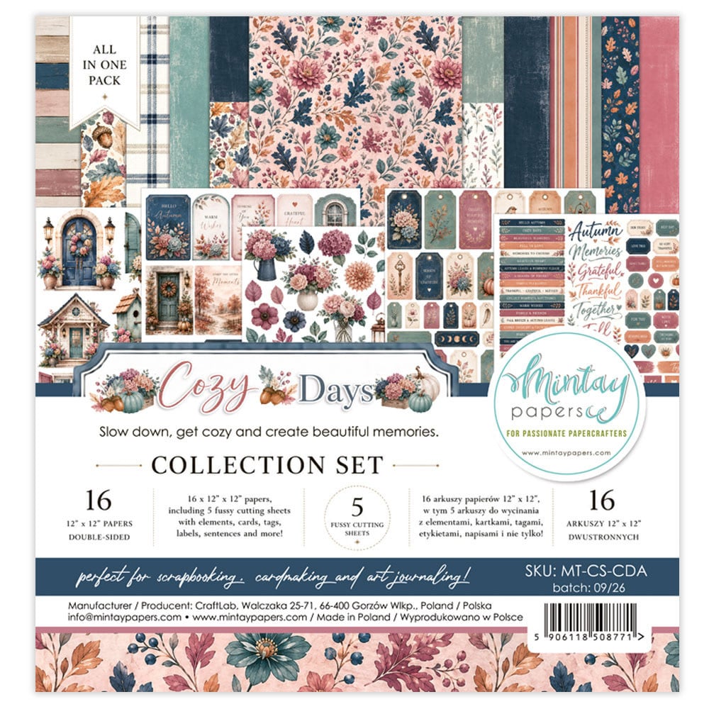 MINTAY MINTAY COZY DAYS 12x12 COLLECTION PACK