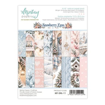 MINTAY MINTAY SNOWBERRY LANE 6x8 ADD-ON PAPER PAD 24 SHEETS
