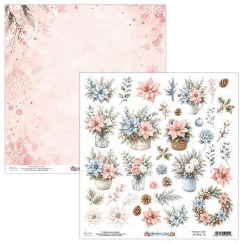 MINTAY MINTAY SNOWBERRY LANE FLORA 12x12 CARDSTOCK