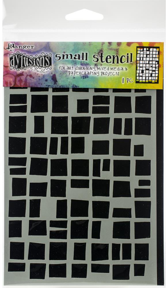 RANGER DYLUSIONS BETSY'S BLOCK SMALL STENCIL 5x8