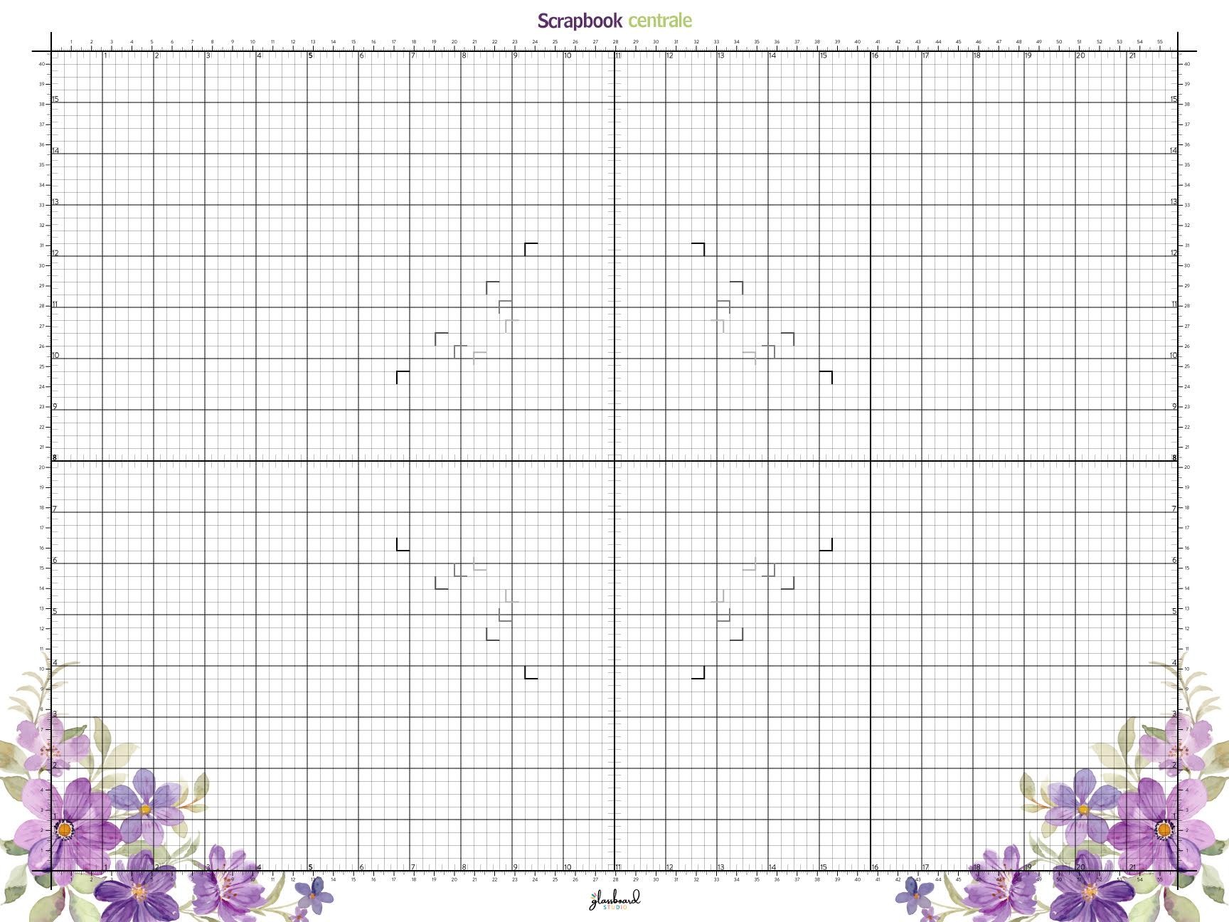 GLASSBOARD STUDIO GLASSBOARD STUDIO TRUE WHITE CUSTOM GLASS CRAFT MAT 18x24