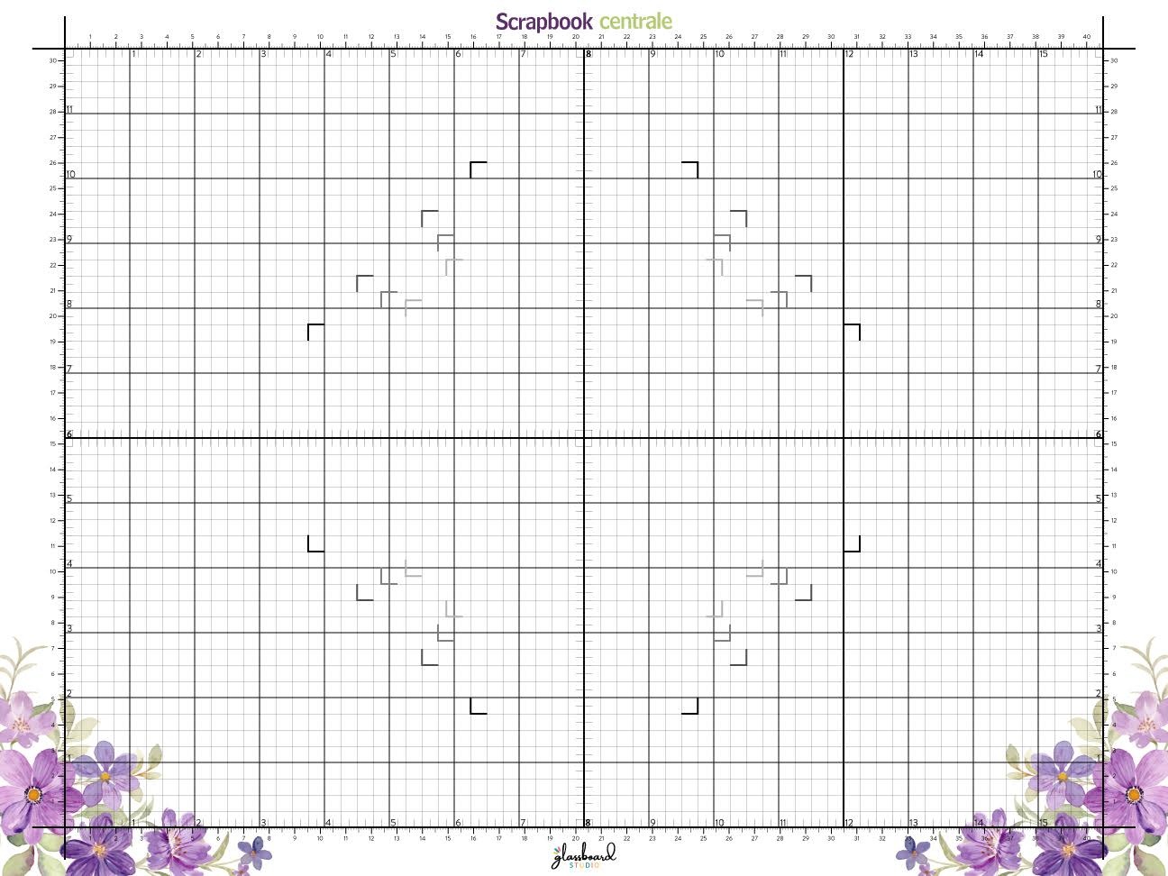 GLASSBOARD STUDIO GLASSBOARD STUDIO TRUE WHITE CUSTOM GLASS CRAFT MAT 13.5x18