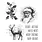 STAMPERS ANONYMOUS STAMPERS ANONYMOUS TIM HOLTZ FESTIVE SCHEMATIC CLING STAMP SET