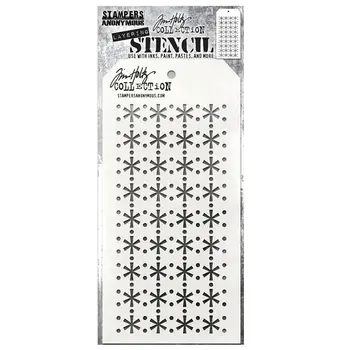 STAMPERS ANONYMOUS STAMPERS ANONYMOUS TIM HOLTZ RETRO SNOWFLAKE LAYERING STENCIL