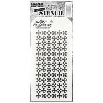 STAMPERS ANONYMOUS STAMPERS ANONYMOUS TIM HOLTZ RETRO PINWHEEL LAYERING STENCIL