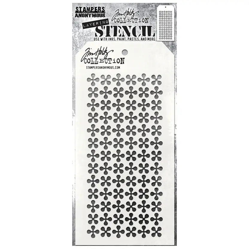 STAMPERS ANONYMOUS STAMPERS ANONYMOUS TIM HOLTZ RETRO PINWHEEL LAYERING STENCIL