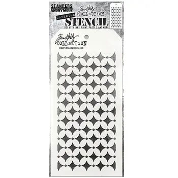 STAMPERS ANONYMOUS STAMPERS ANONYMOUS TIM HOLTZ RETRO DIAMOND LAYERING STENCIL
