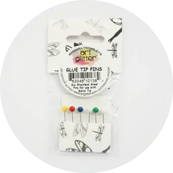 ART GLITTER ART GLITTER GLUE TIP PINS 6/PK
