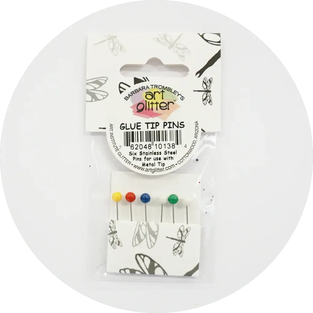 ART GLITTER ART GLITTER GLUE TIP PINS 6/PK