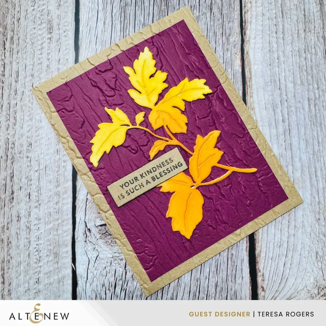 ALTENEW ALTENEW WEATHERED BARK 3D EMBOSSING FOLDER