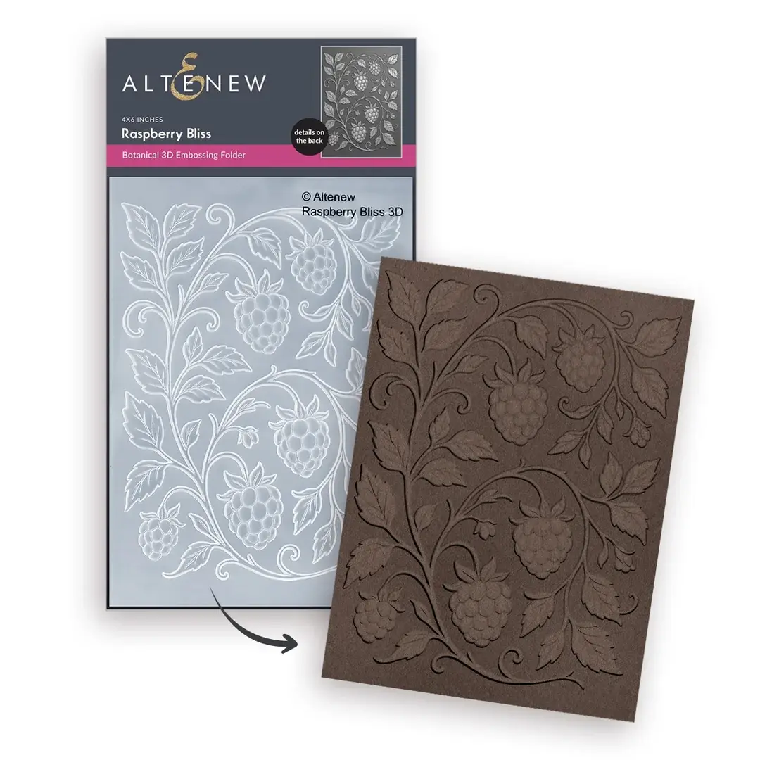 ALTENEW ALTENEW RASPBERRY BLISS 3D EMBOSSING FOLDER