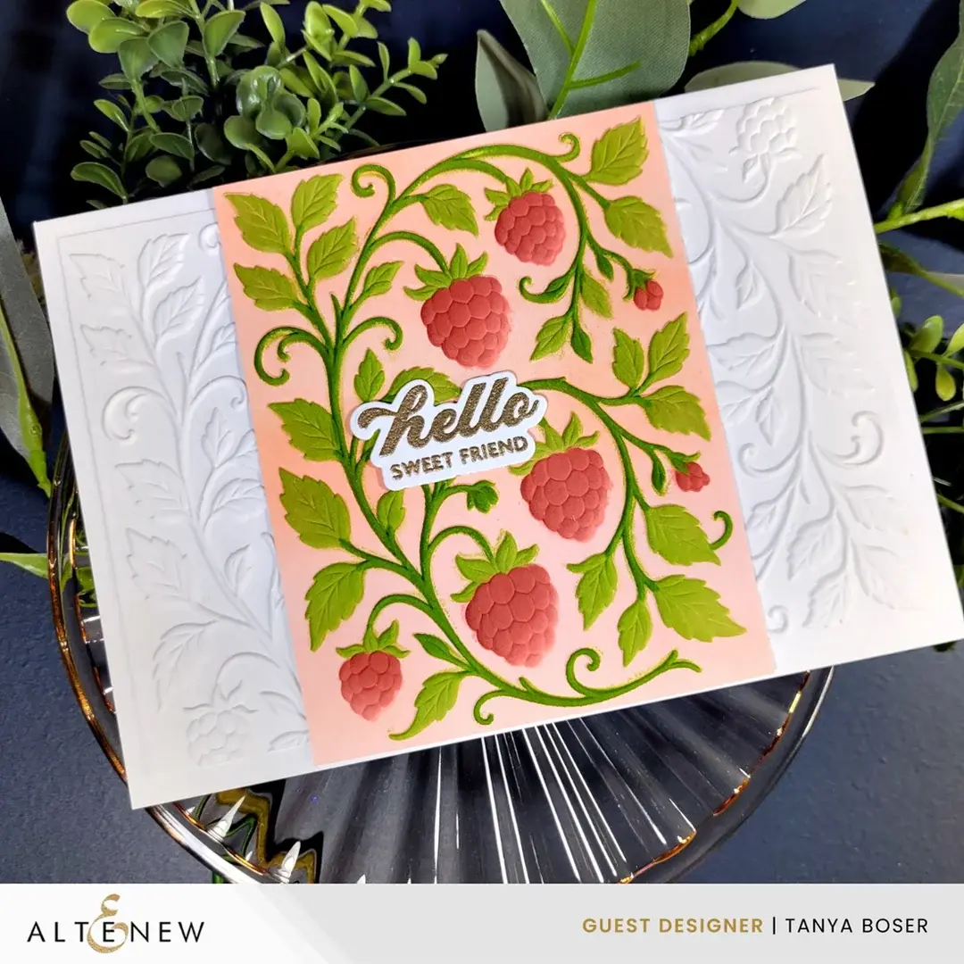 ALTENEW ALTENEW RASPBERRY BLISS 3D EMBOSSING FOLDER