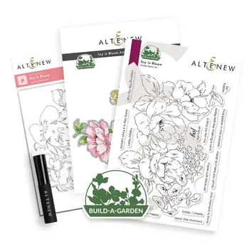 ALTENEW ALTENEW BUILD-A-GARDEN: JOY IN BLOOM CLEAR STAMP, DIE SET AND STENCIL SET BUNDLE