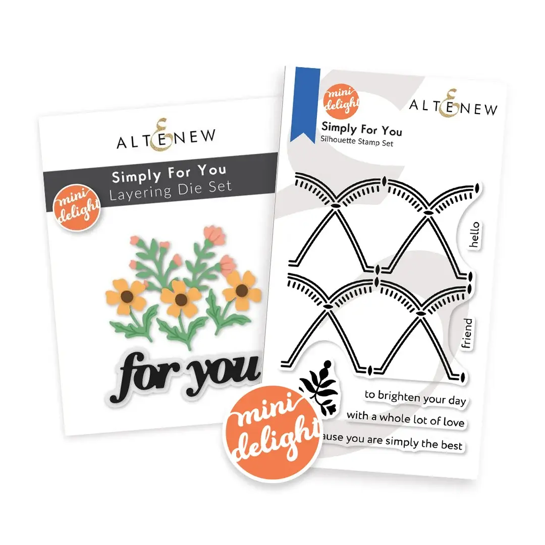 ALTENEW ALTENEW MINI DELIGHT: SIMPLY FOR YOU CLEAR STAMP & DIE SET