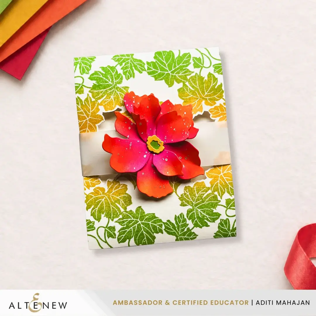 ALTENEW ALTENEW CRAFT YOUR LIFE PROJECT KIT: EXPRESSIVE FLORA CLEAR STAMP, STENCIL SET, 3D EMBOSSING FOLDER AND DIE SET BUNDLE