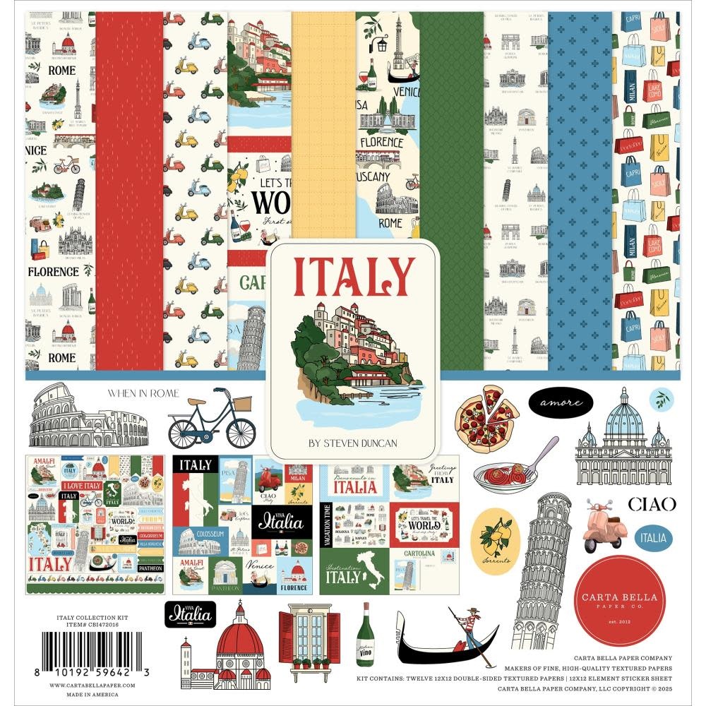 CARTA BELLA CARTA BELLA ITALY 12x12 COLLECTION KIT
