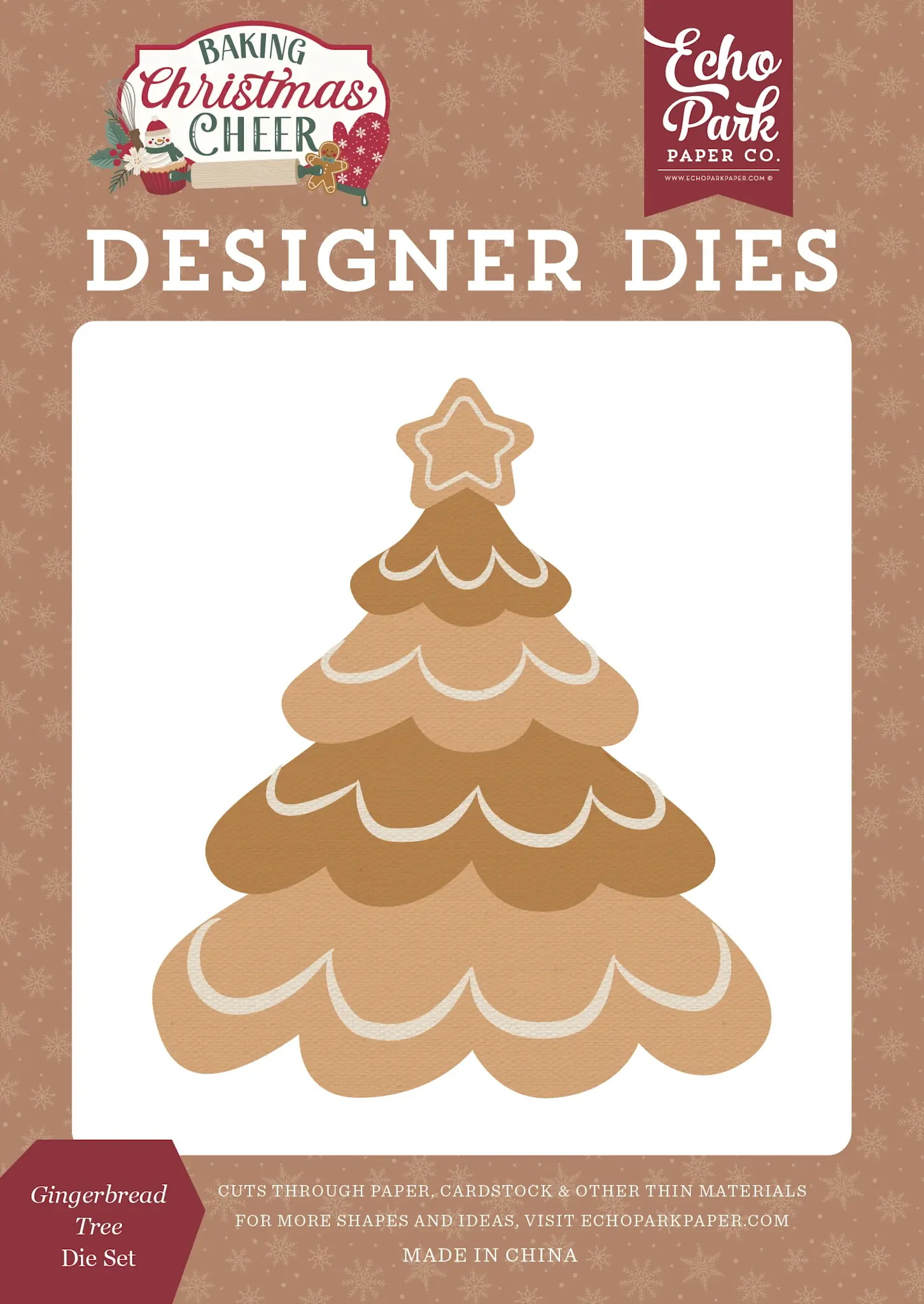 ECHO PARK PAPER ECHO PARK BAKING CHRISTMAS CHEER GINGERBREAD TREE DIE SET
