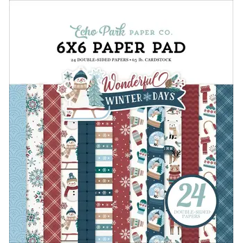 ECHO PARK PAPER ECHO PARK WONDERFUL WINTER DAYS 6x6 PAPER PAD 24 SHEETS