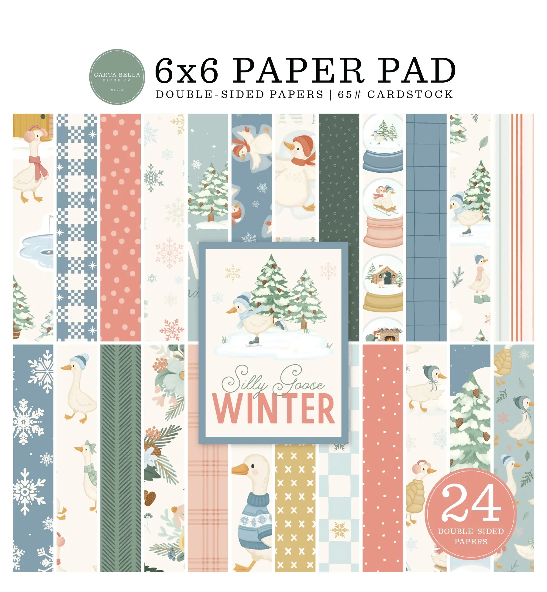 CARTA BELLA CARTA BELLA SILLY GOOSE WINTER 6x6 PAPER PAD