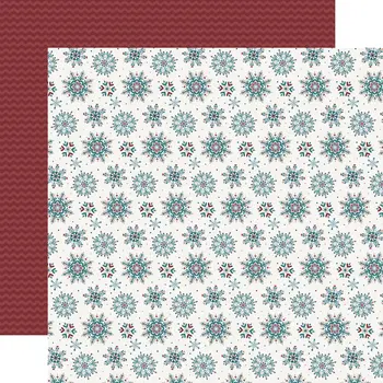 ECHO PARK PAPER ECHO PARK WONDERFUL WINTER DAYS FANCY SNOWFLAKES 12x12 CARDSTOCK