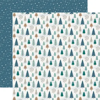 ECHO PARK PAPER ECHO PARK WONDERFUL WINTER DAYS WINTER LANDSCAPE 12x12 CARDSTOCK